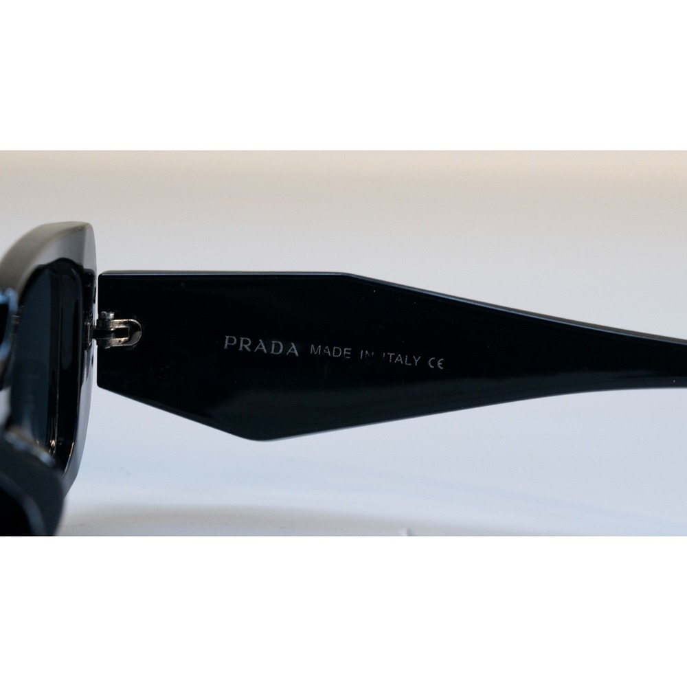 Prada 8251 Sunglasses Black Rectangular Full Rim Plastic Frames 52-18-141 - Picture 12 of 12